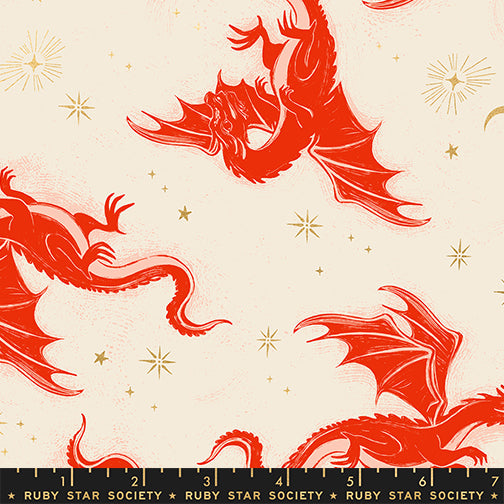 Fireglow - Etched Dragons - Metallic Dark Ruby RS2131 11M