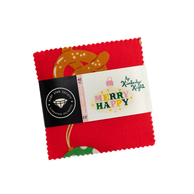 Merry Happy - Mini Charm Pack (2.5" squares) RS3097MC