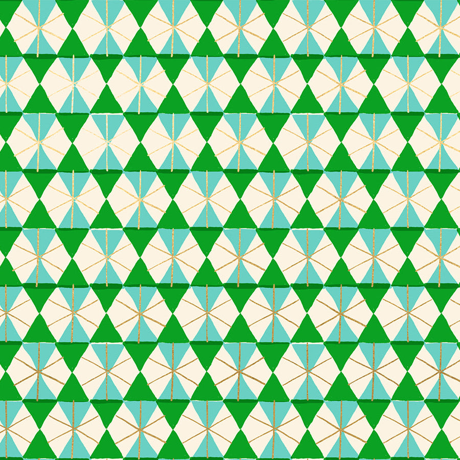 Merry Happy - Happy Hexie - Metallic Verdant RS3102 16M