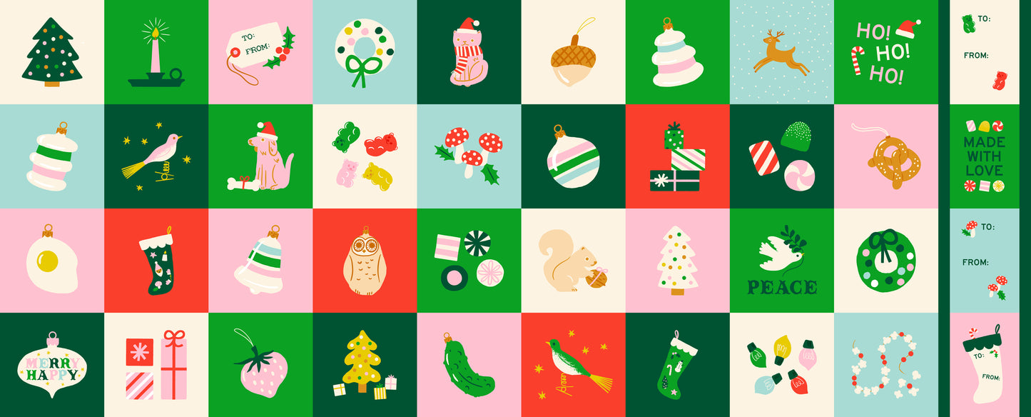 Merry Happy - Merry Happy PANEL 36" x 44" - Lollipop RS3105 11