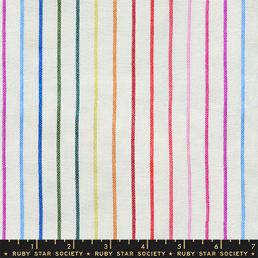 Warp & Weft Mystic Fable - Rainbow Stripe - Natural RS4161 11