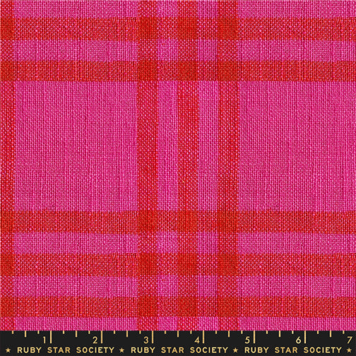 Warp & Weft Mystic Fable - Horizon Plaid Chore Coat - Vivid Pink RS4162 11