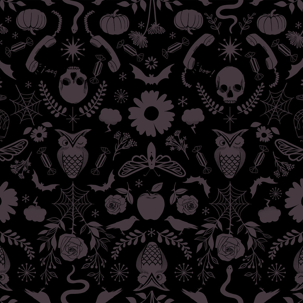 Good Spirits - Creepy Damask - Black