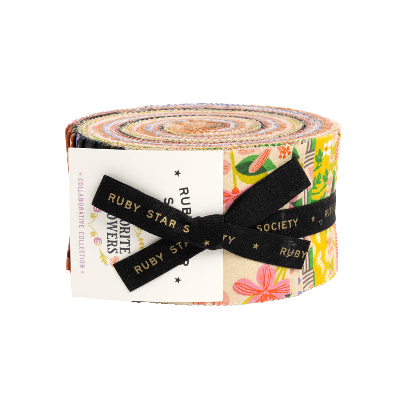 Favorite Flowers - Jelly Roll (2.5" X 41" strips)