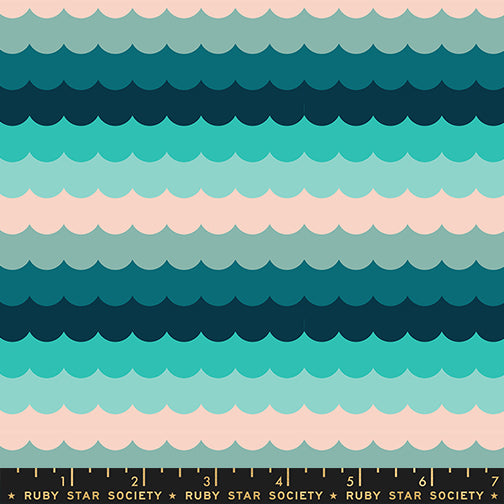 Poolside Too - Umbrella Scallops - Peacock RS5199 16