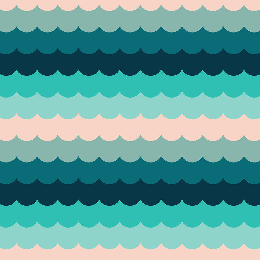 Poolside Too - Umbrella Scallops - Peacock RS5199 16