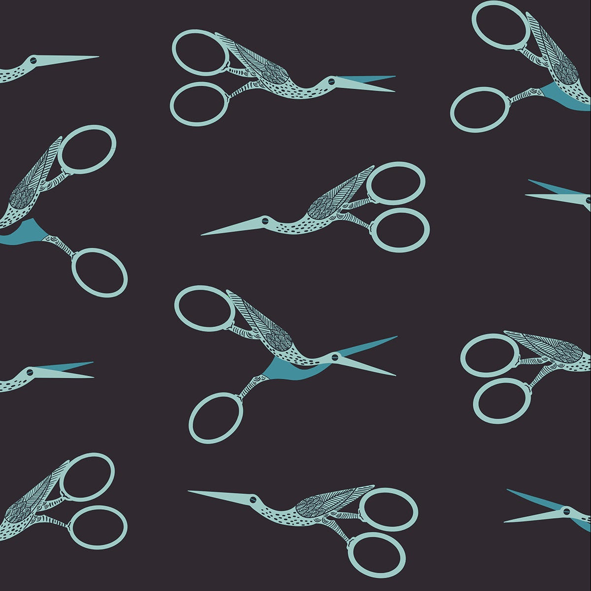 1-800-NOTION - Stork Scissors - Soft Black RS5216 15