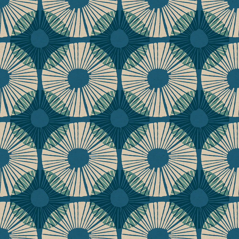 Reimagined Landscapes - Superbloom CANVAS - Teal