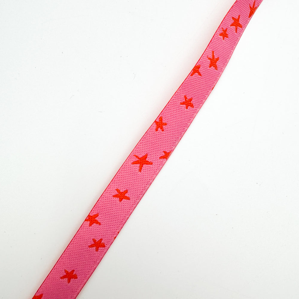 RSS Ribbon - Starry Vivid Pink 3/8"