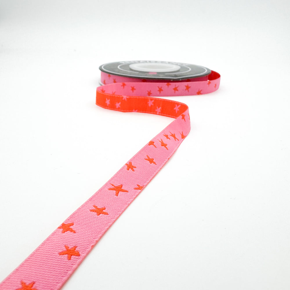 RSS Ribbon - Starry Vivid Pink 3/8"