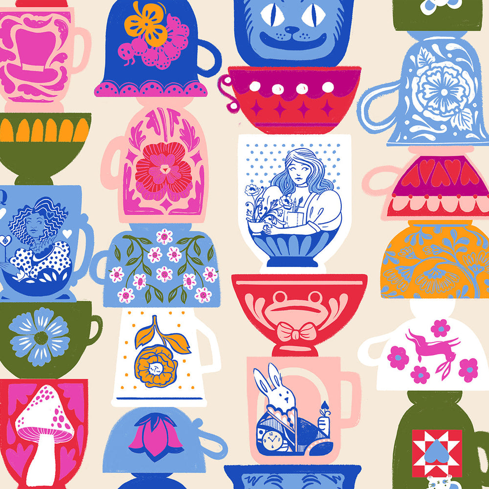 10" REMNANT - Hello Alice - Tea Party - Shell