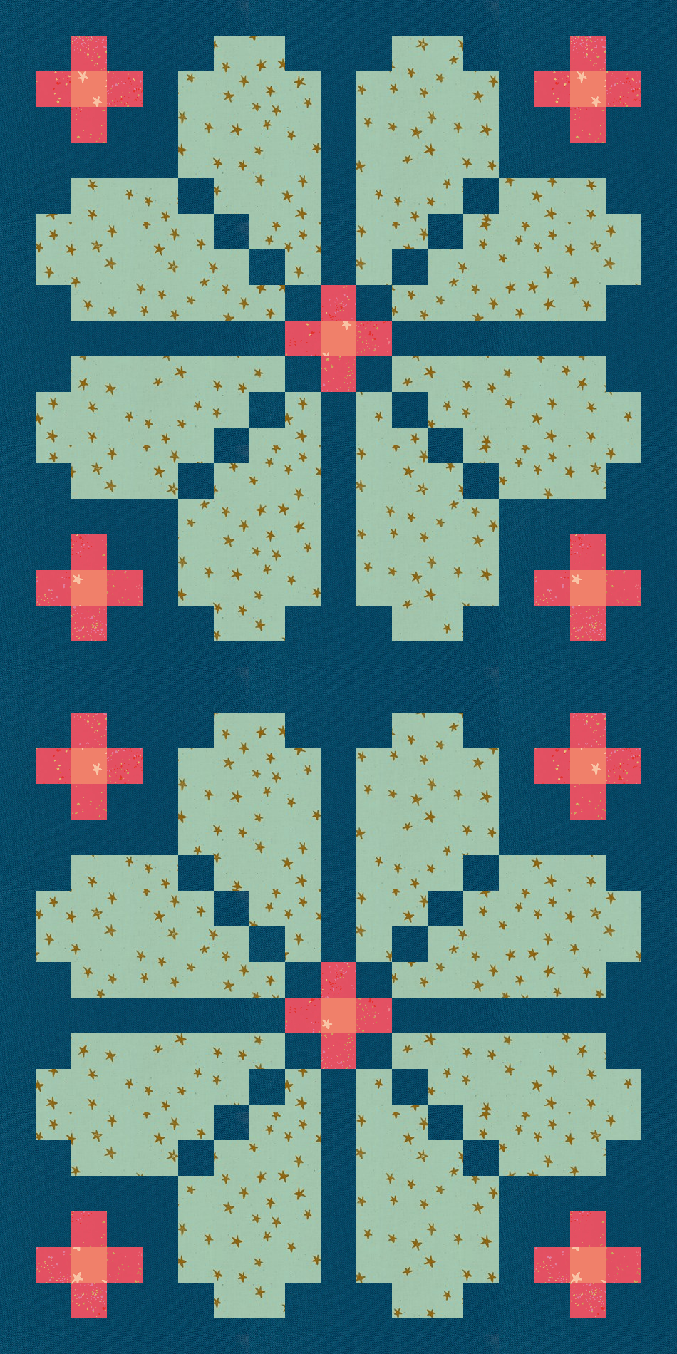 Knitted Blooms Quilt Kit - Remarkably Brilliant