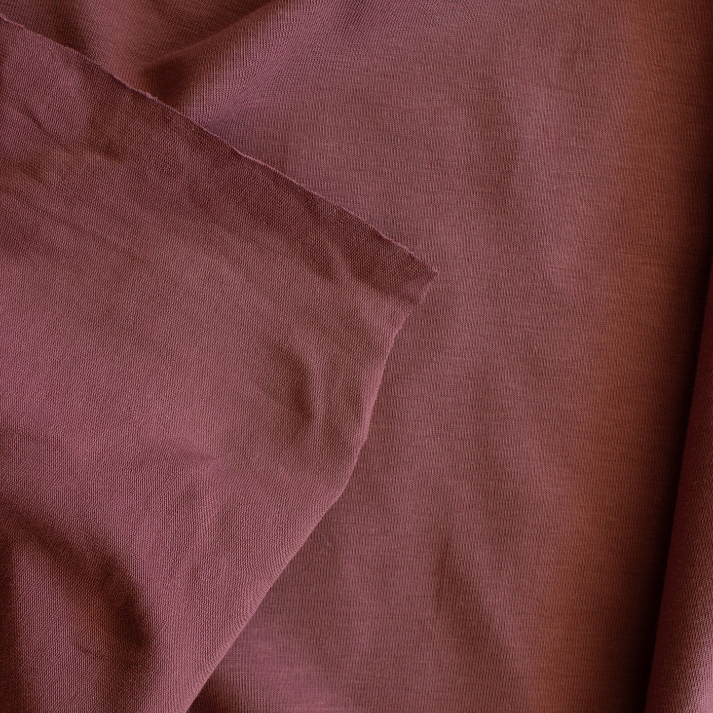 Organic Cotton Stretch Jersey - Rosewood