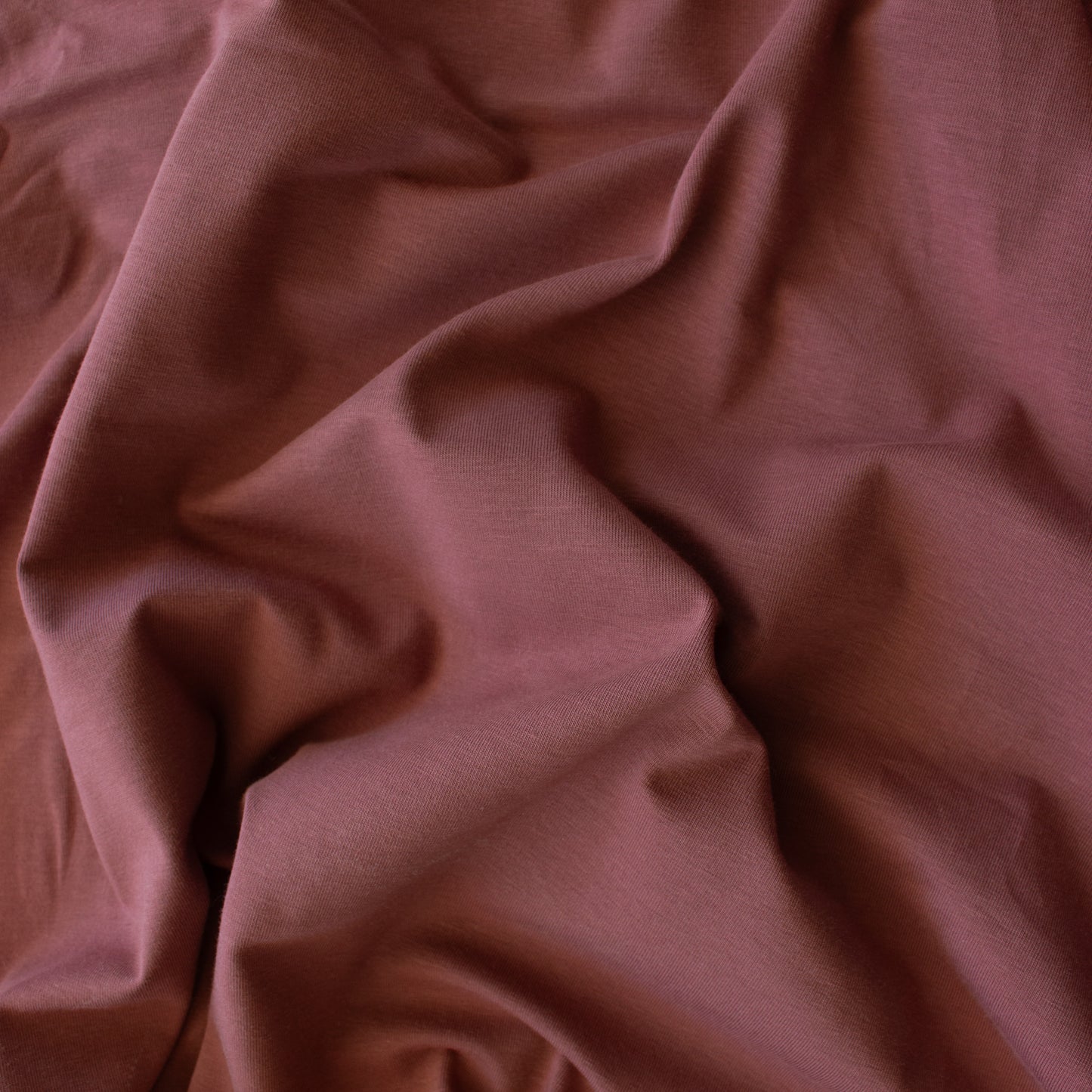 Organic Cotton Stretch Jersey - Rosewood