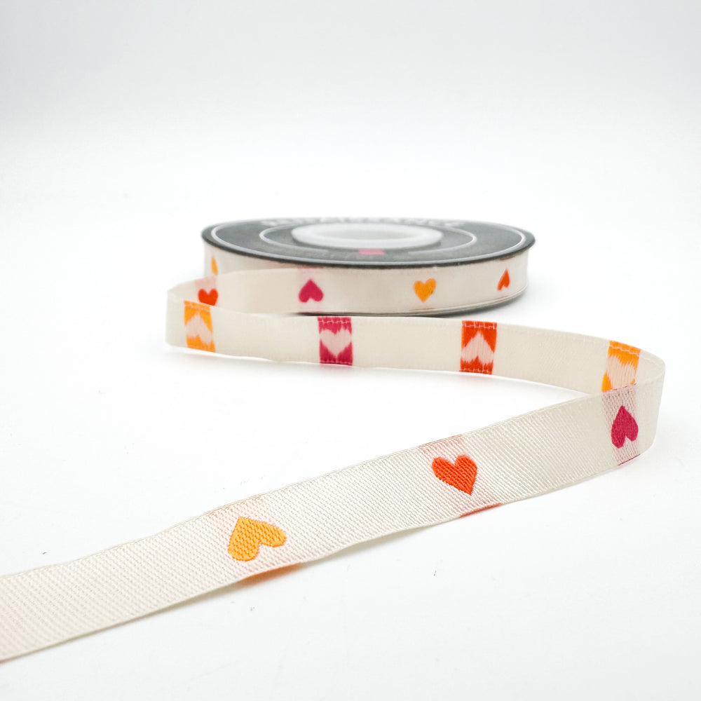 RSS Ribbon - Hearts Shell- 3/8"