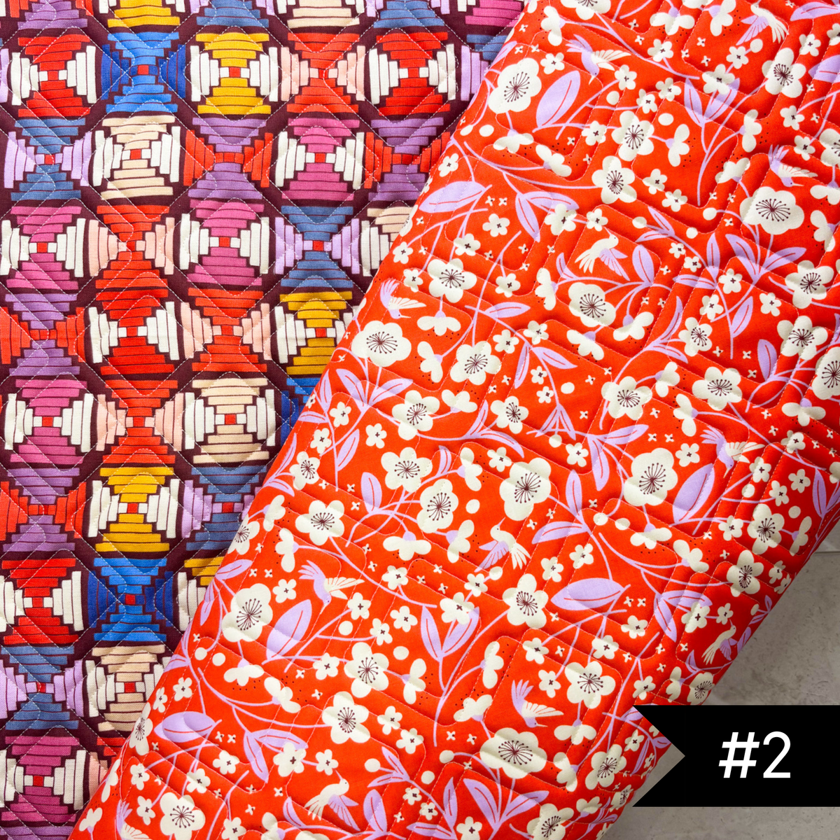 Pre-Quilted Soft and Stable Panels (1 Yard) Persimmon CANVAS
