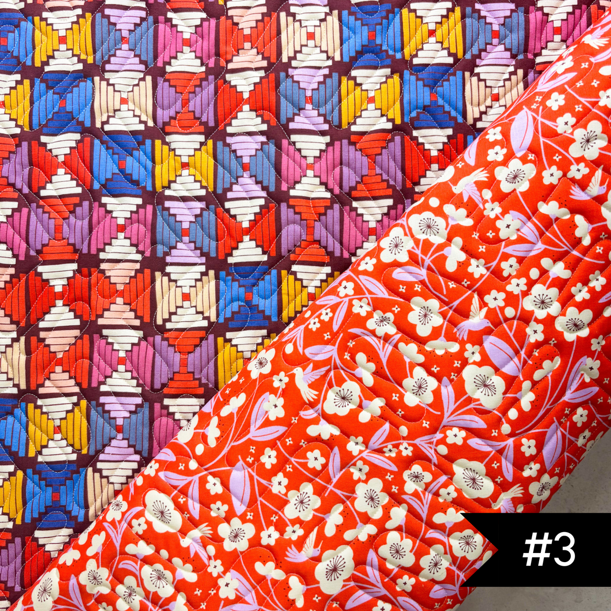 Pre-Quilted Soft and Stable Panels (1 Yard) Persimmon CANVAS