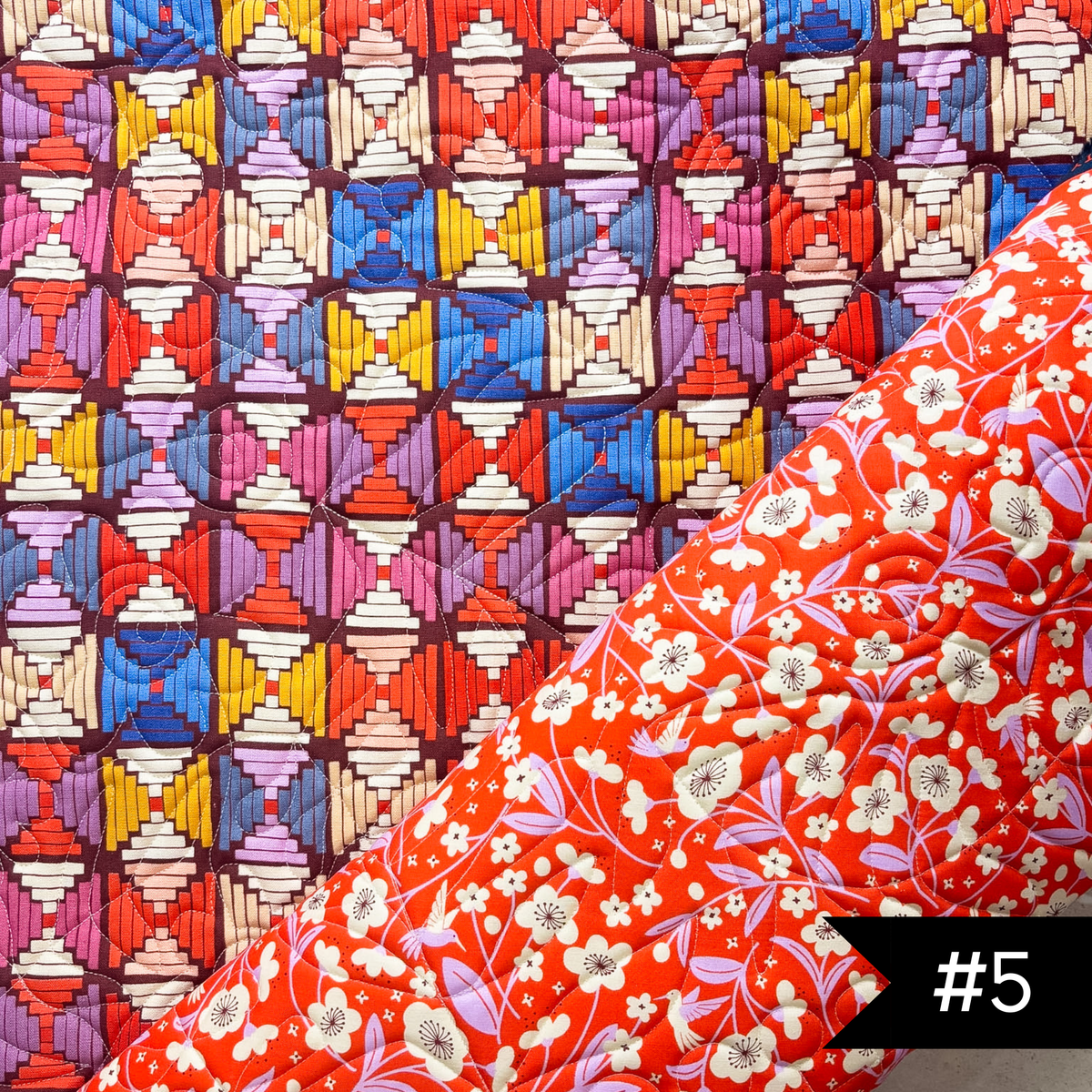 Pre-Quilted Soft and Stable Panels (1 Yard) Persimmon CANVAS