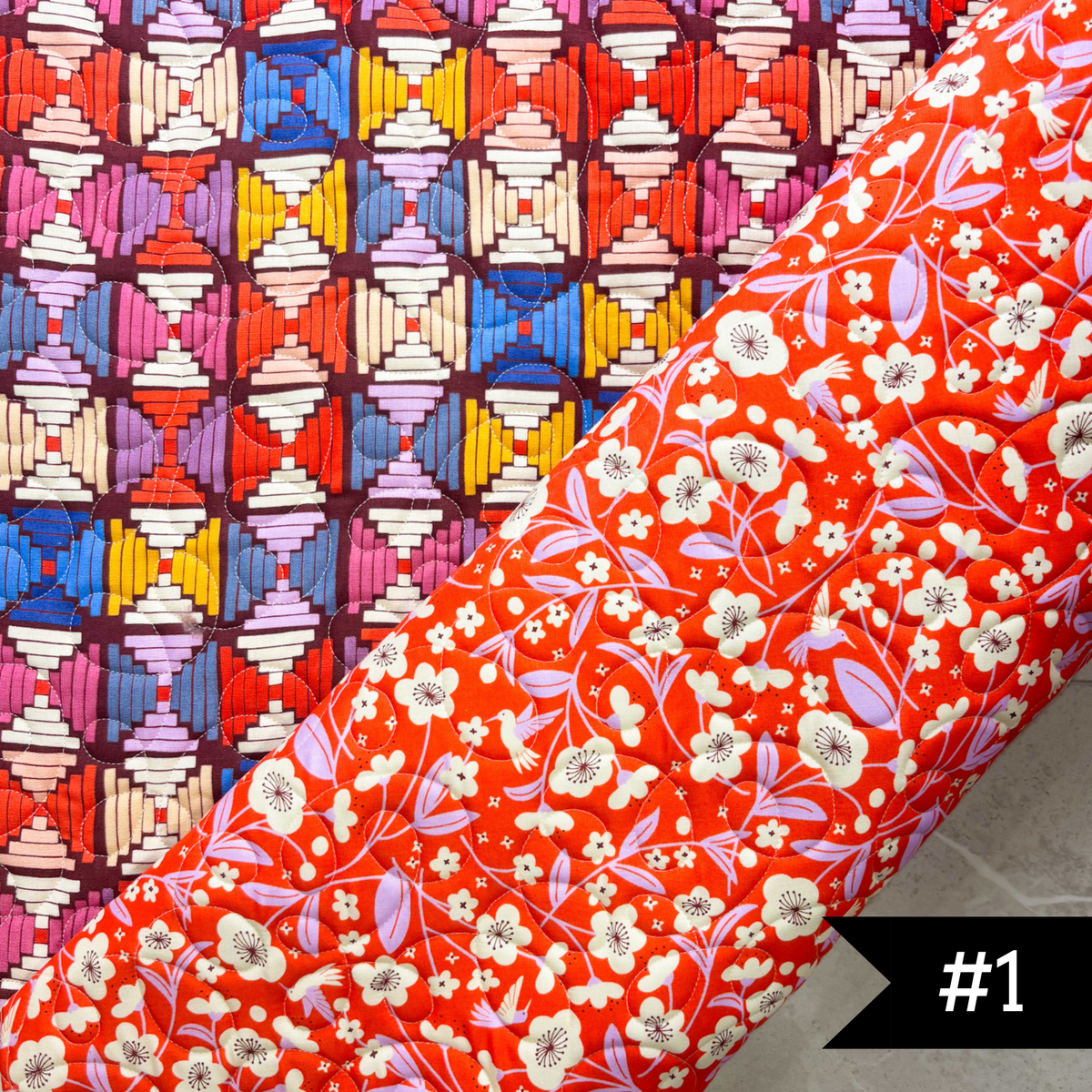 Pre-Quilted Soft and Stable Panels (1 Yard) Persimmon CANVAS