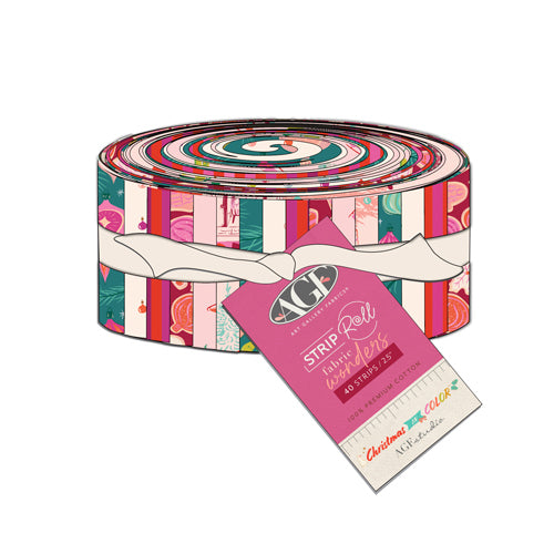 Christmas in Color - Strip Roll (2.5" X WOF) Fabric Wonders