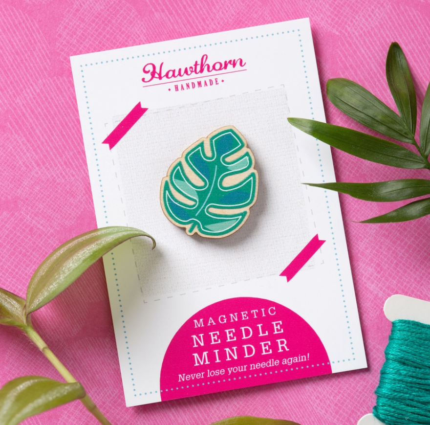 Monstera Leaf Magnetic Needle Minder