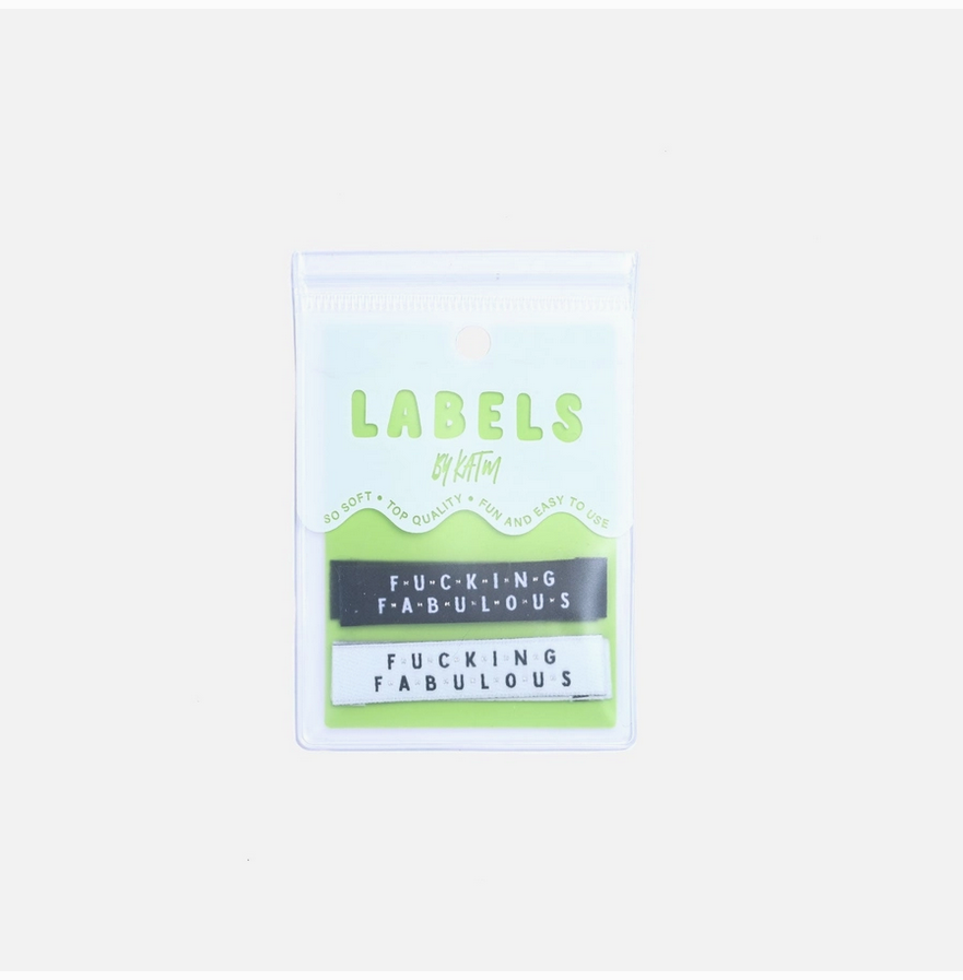 'Fucking Fabulous' Woven Labels (6 pack)