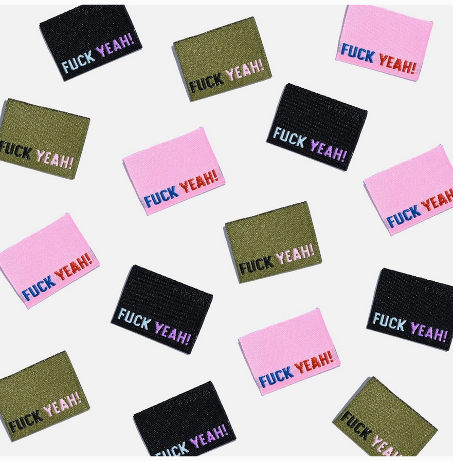 'fuck Yeah!' Woven Labels (6 pack)