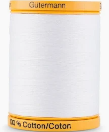 Gutermann Natural Cotton Thread - 50wt 876yds - White (5709)