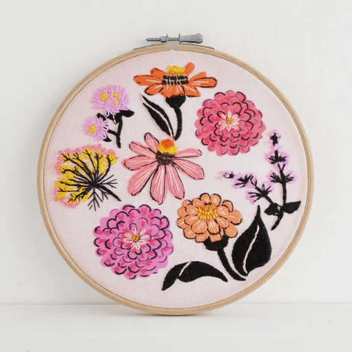 Zinnia Sampler Premium Embroidery Kit 