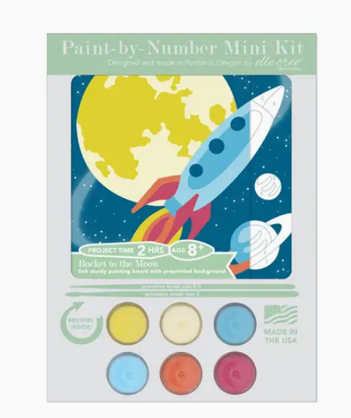 Paint By Number - Kids Mini - Rocket To the Moon