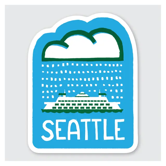 Seattle Ferry Rain Sticker