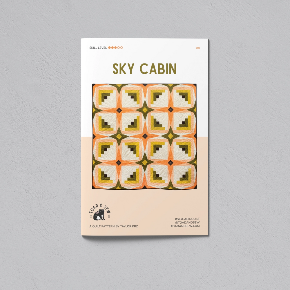 Sky Cabin Quilt Printed Pattern