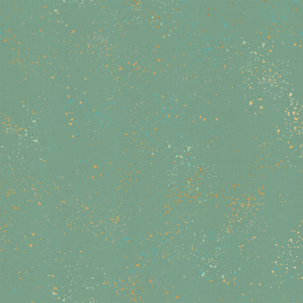 Speckled Metallic Soft Aqua