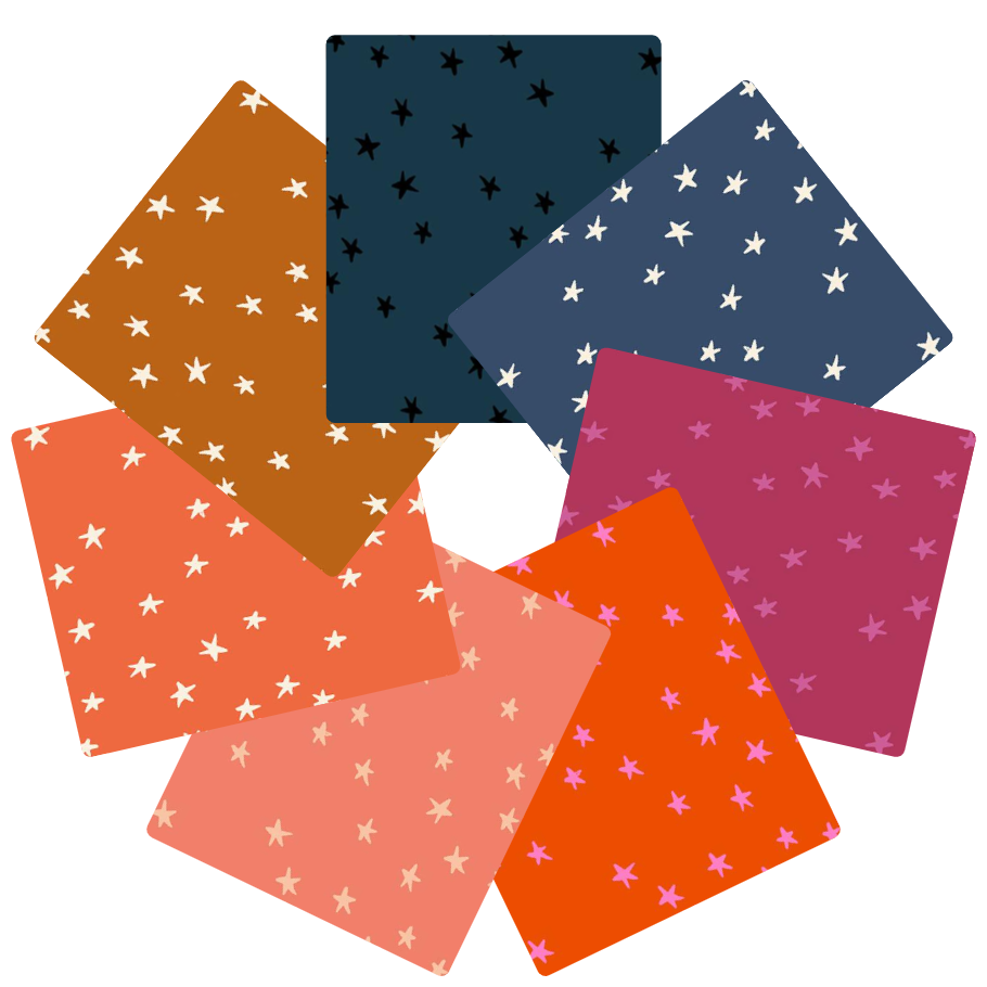 Starry Fat Quarter Bundle - Darks (7pc)