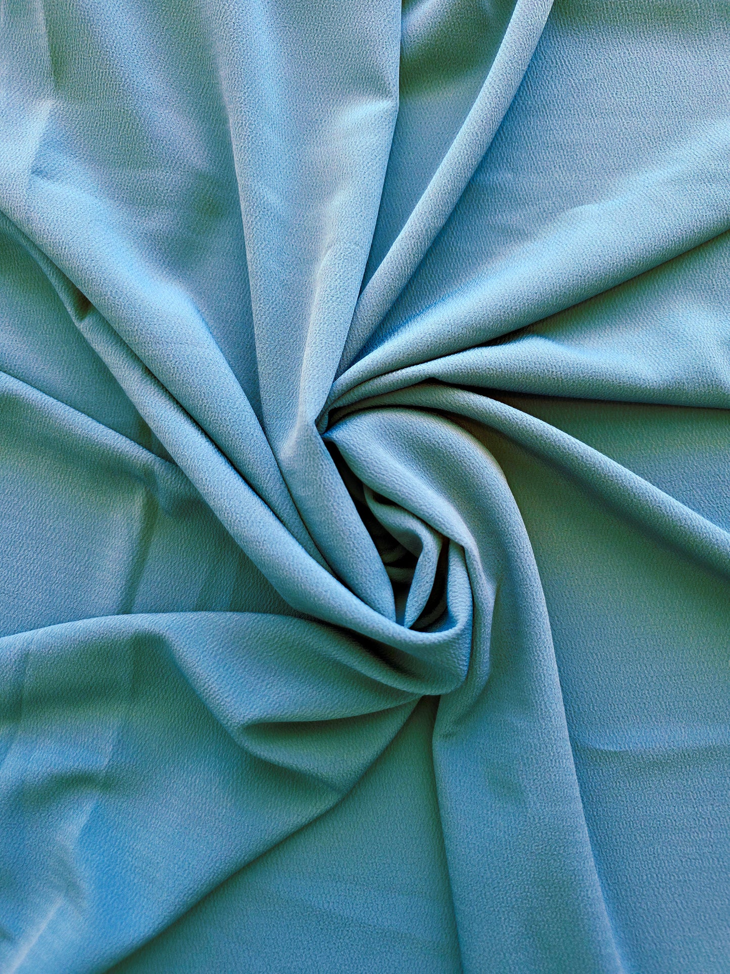 ReStash: 1.75yd Teal Poly Textured Crepe