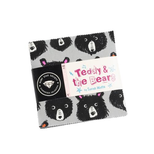 Teddy And The Bears - Charm Pack (5" squares)