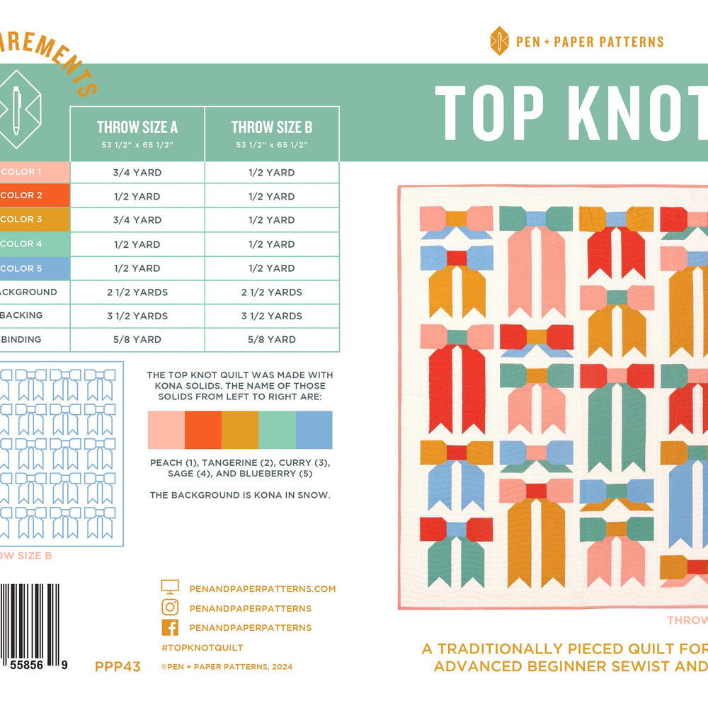 Top Knot Quilt Kit - New Speckled