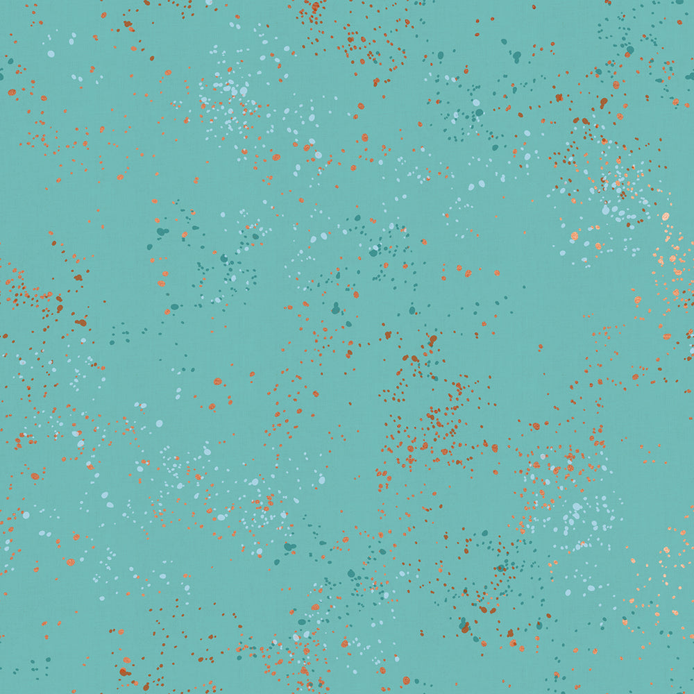 Speckled Metallic Turquoise