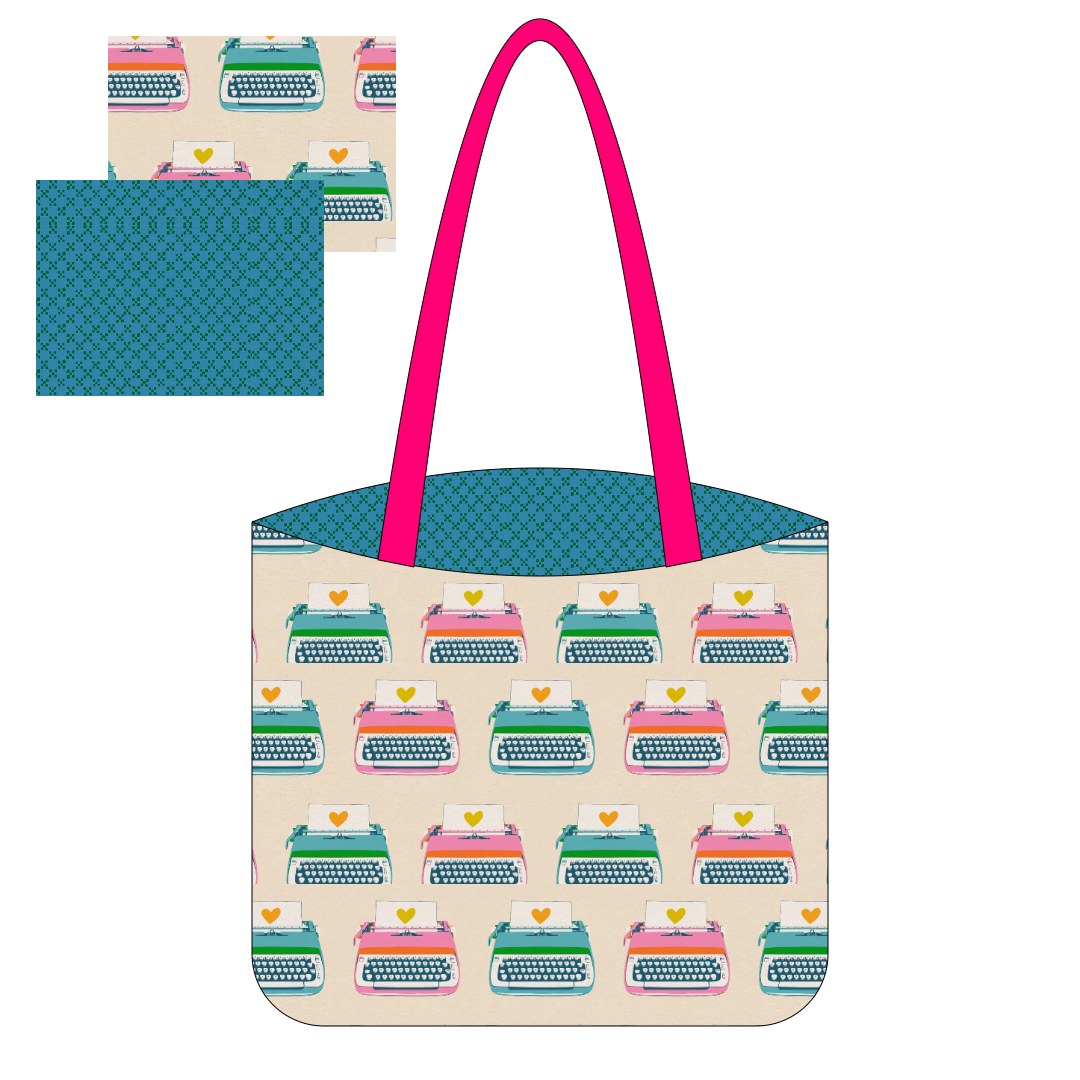 Typewriters Canvas Tote Kit