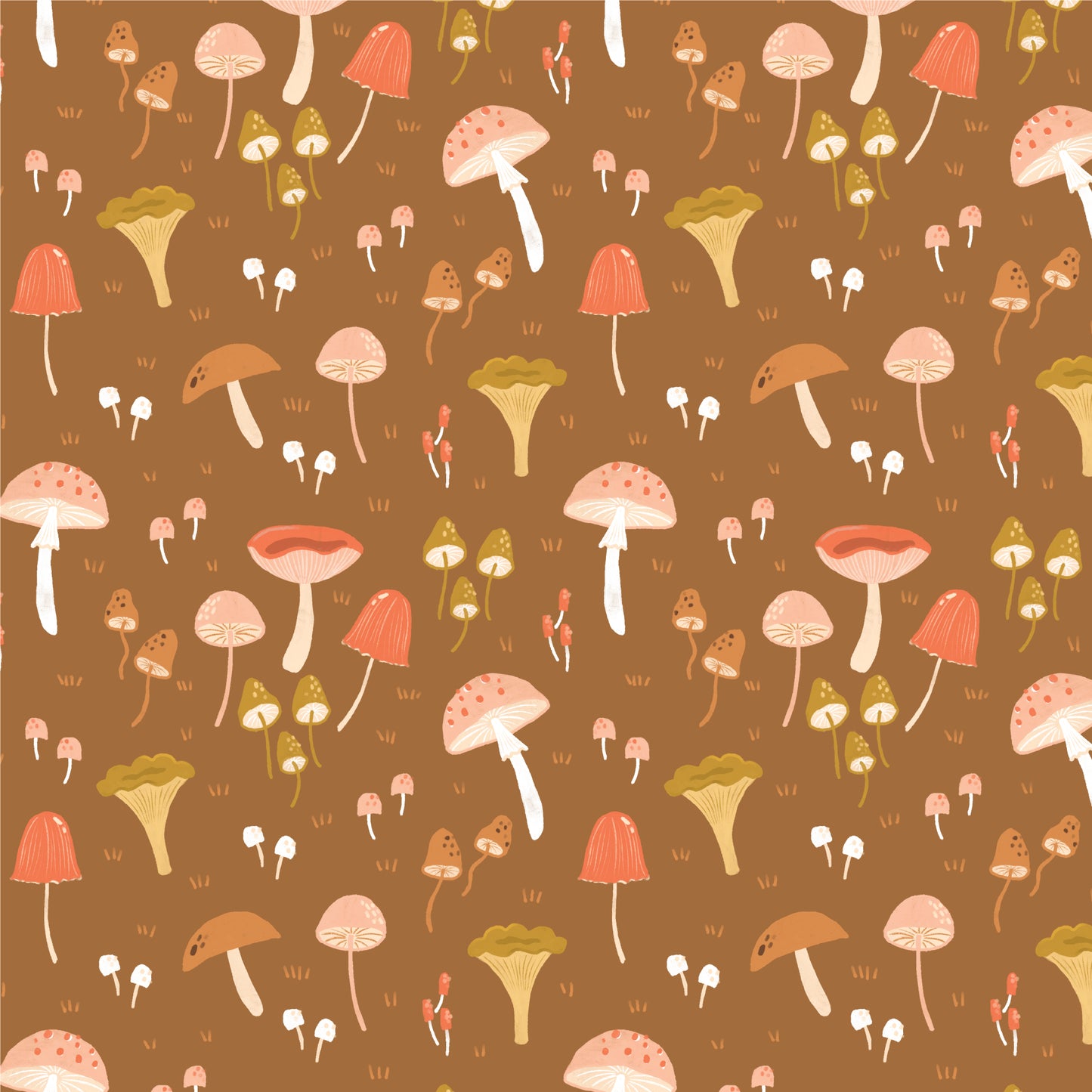 Woodland Creatures - Magic Mushroom - Brown