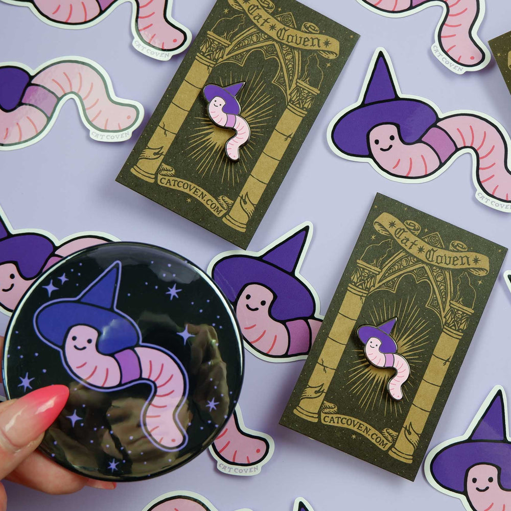 
                      
                        Witchy Worm - Vinyl Sticker
                      
                    