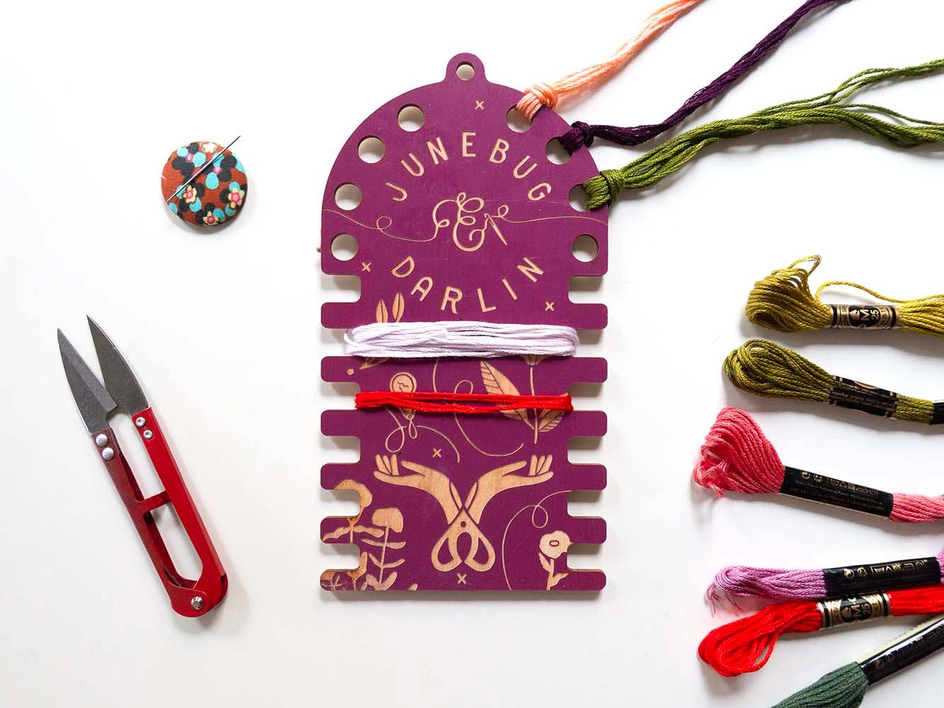 Wood Floss Organizer