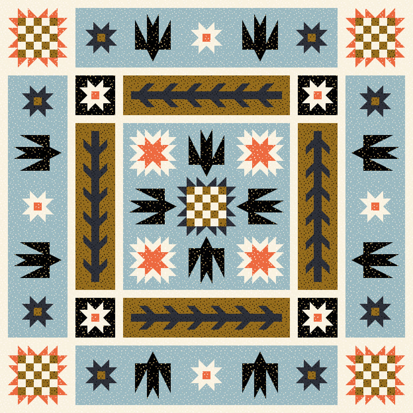 Artemis + Fowl Quilt Kit - Warm Starry