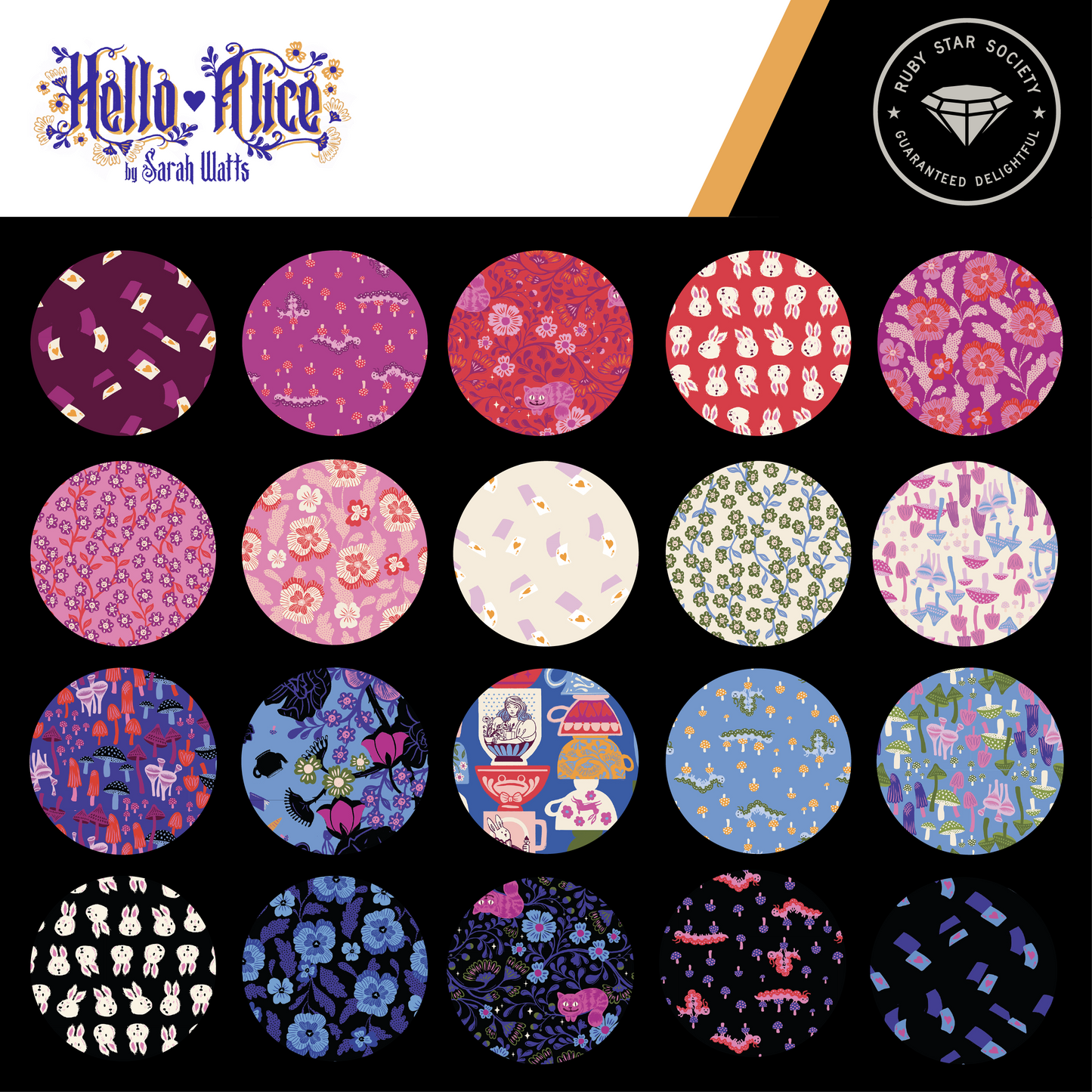 Hello Alice - Full Fat Quarter Bundle - 29pcs