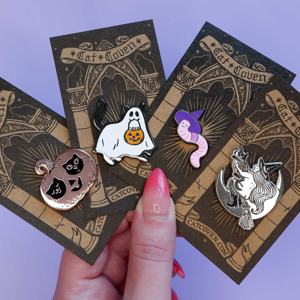 
                      
                        Ghost Cat - Enamel Pin
                      
                    