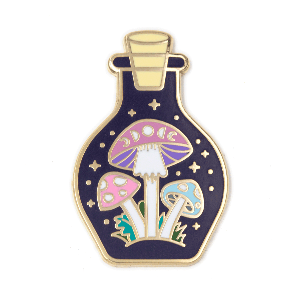 Mushroom Colony Enamel Pin