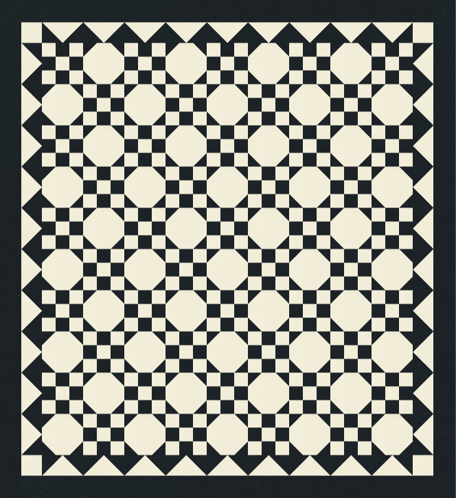 Barrett Quilt Kit - Black and White