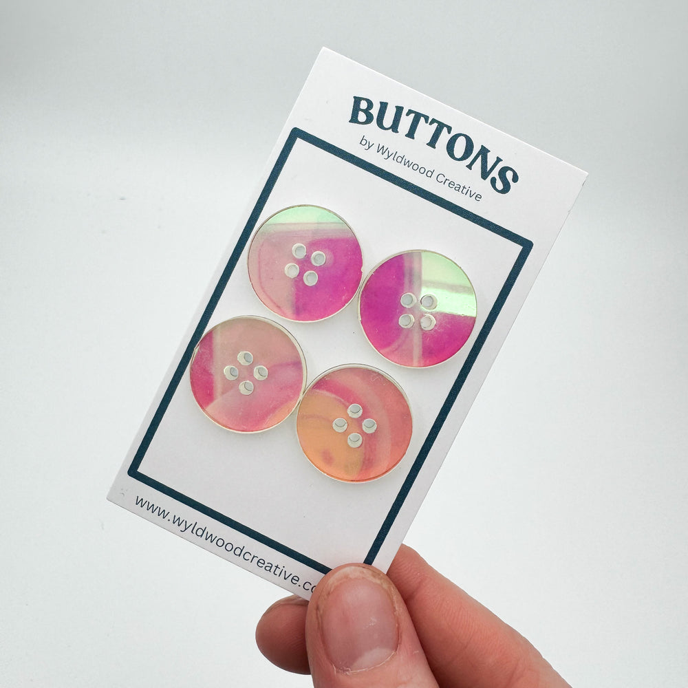 
                      
                        Iridescent Pink Buttons
                      
                    