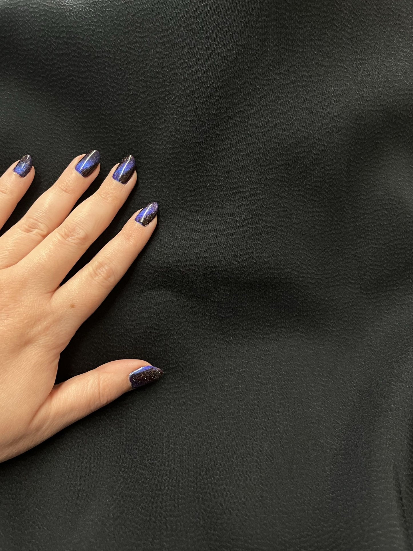 ReStash 3.4yd - Black Hammered Silk