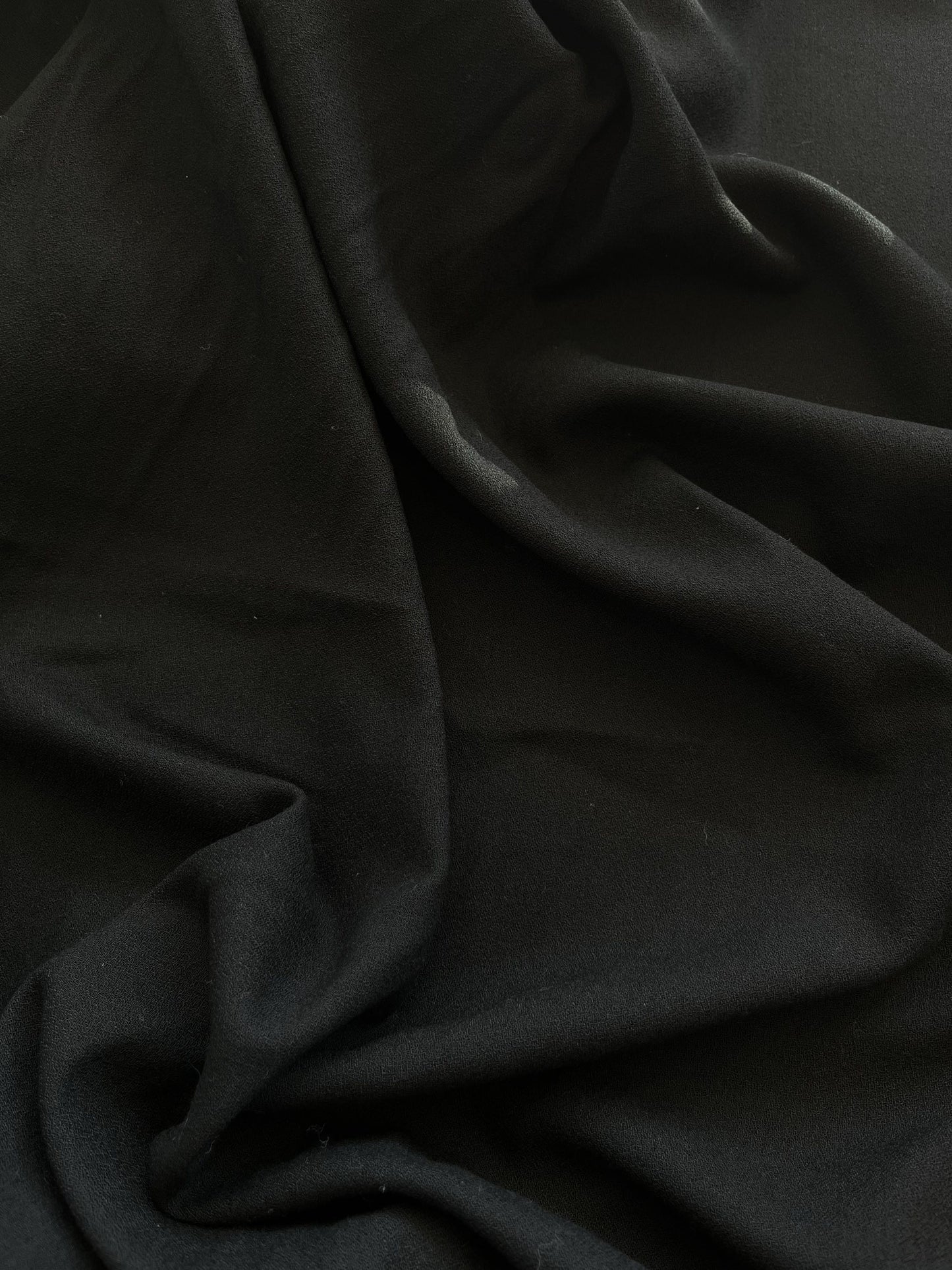ReStash: 3.5yd Black Silk Crepe